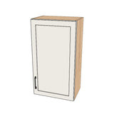 19" Wide x 34" High Wall Cabinet - (Hardrock Maple Melamine Boxes - Thermofoil Doors)