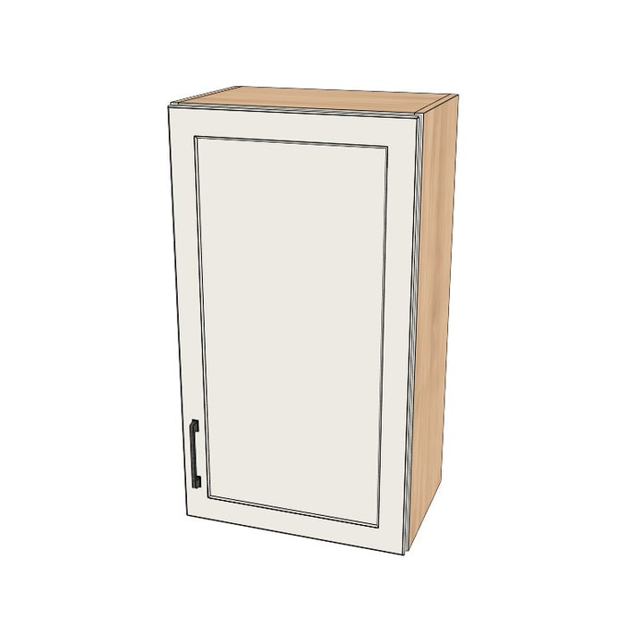 19" Wide x 34" High Wall Cabinet - (Hardrock Maple Melamine Boxes - Painted Doors)