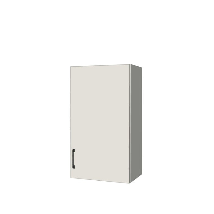19" Wide x 34" High Wall Cabinet - (White Melamine Boxes - Flat Panel Doors)