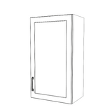 19" Wide x 34" High Wall Cabinet - Thermofoil Doors