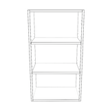 19" Wide x 34" High Wall Cabinet - Painted Doors