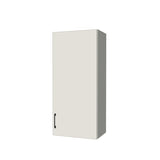 19" Wide x 42" High Wall Cabinet - (White Melamine Boxes - Flat Panel Doors)