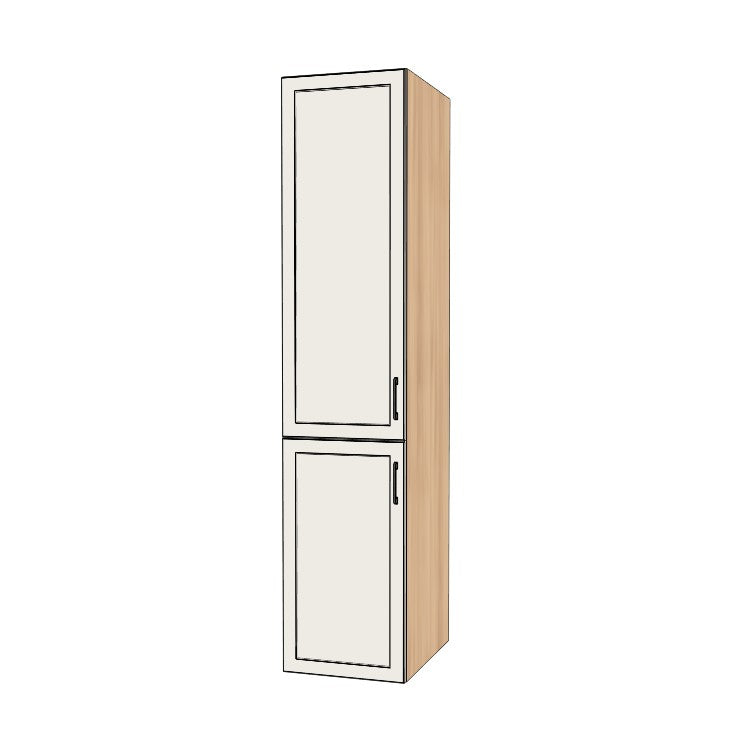 19" Wide Tall Pantry Cabinet - (Ply Wood Boxes - Thermofoil Doors) 24 D