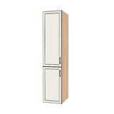 19" Wide Tall Pantry Cabinet - (Hardrock Maple Melamine Boxes - Thermofoil Doors) 24 D