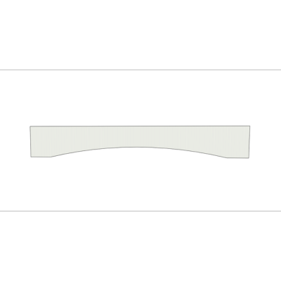 Window Valance - Plain - 10" High - Painted