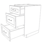 20" Wide Drawer Cabinet - Thermofoil Doors