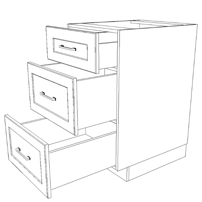 20" Wide Drawer Cabinet - Painted Doors