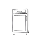 20" Wide Base Cabinet With Drawer On Top - Thermofoil Doors