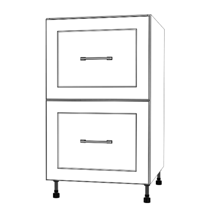 20" Wide Drawer Cabinet - Painted Doors