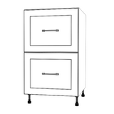 20" Wide Drawer Cabinet - Painted Doors