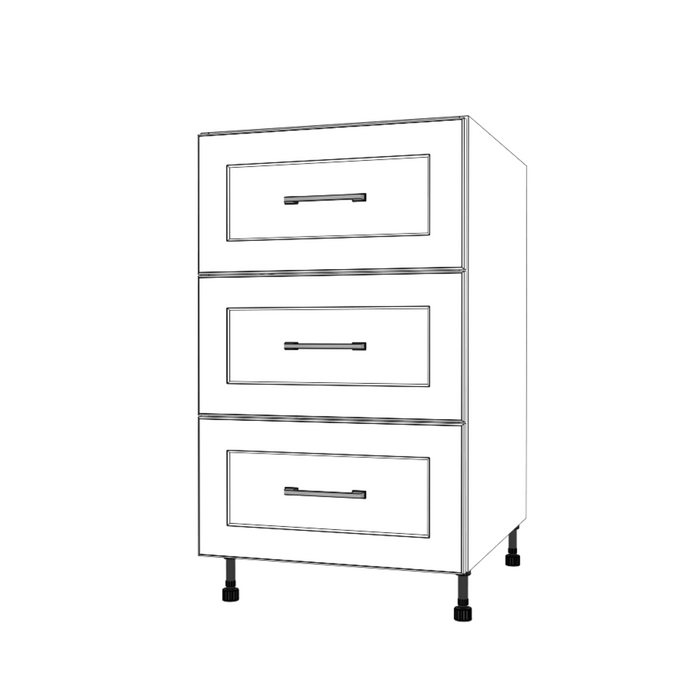 20" Wide Drawer Cabinet - Painted Doors