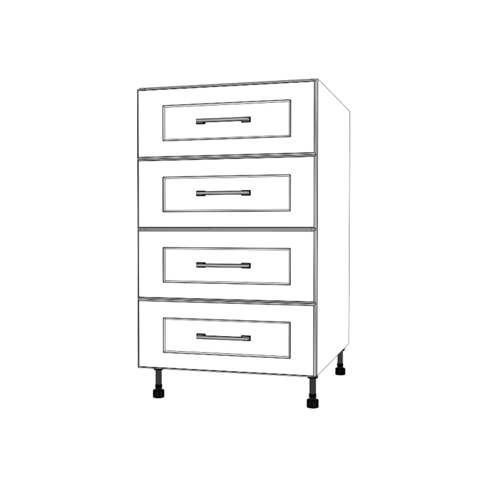 20" Wide Drawer Cabinet - Painted Doors
