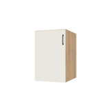 20" Wide Base Cabinet - (Hardrock Maple Melamine Boxes - Flat Panel Doors)