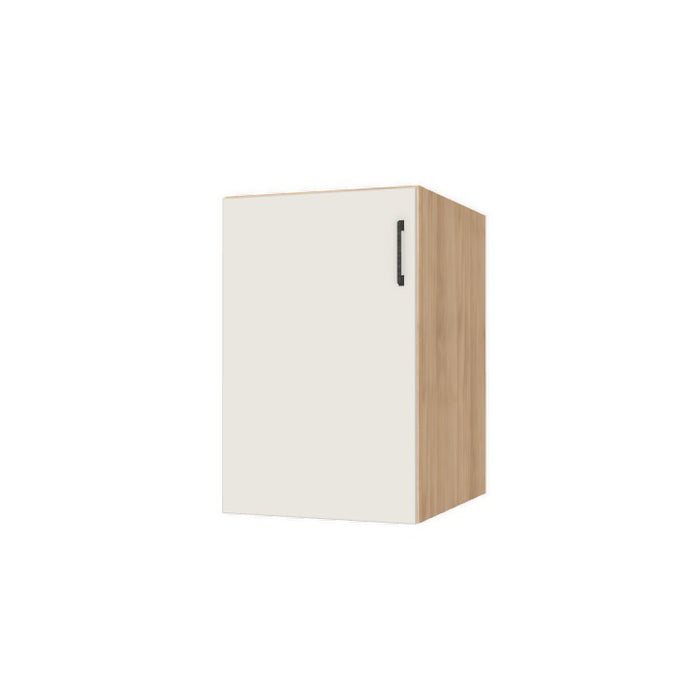 20" Wide Base Cabinet - (Hardrock Maple Melamine Boxes - Flat Panel Doors)