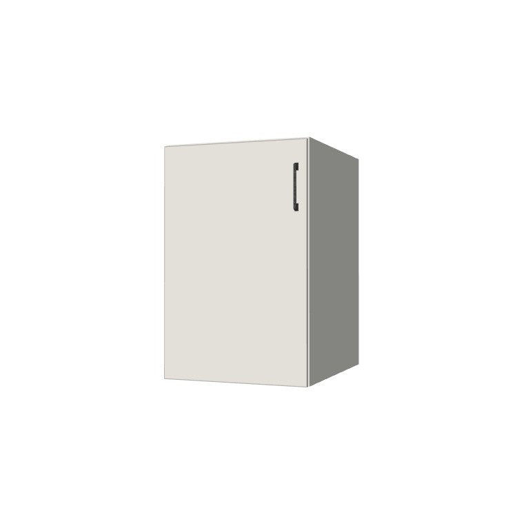 20" Wide Base Cabinet - (White Melamine Boxes - Flat Panel Doors)