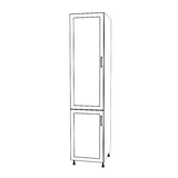 20" Wide Tall Pantry Cabinet - Painted Doors