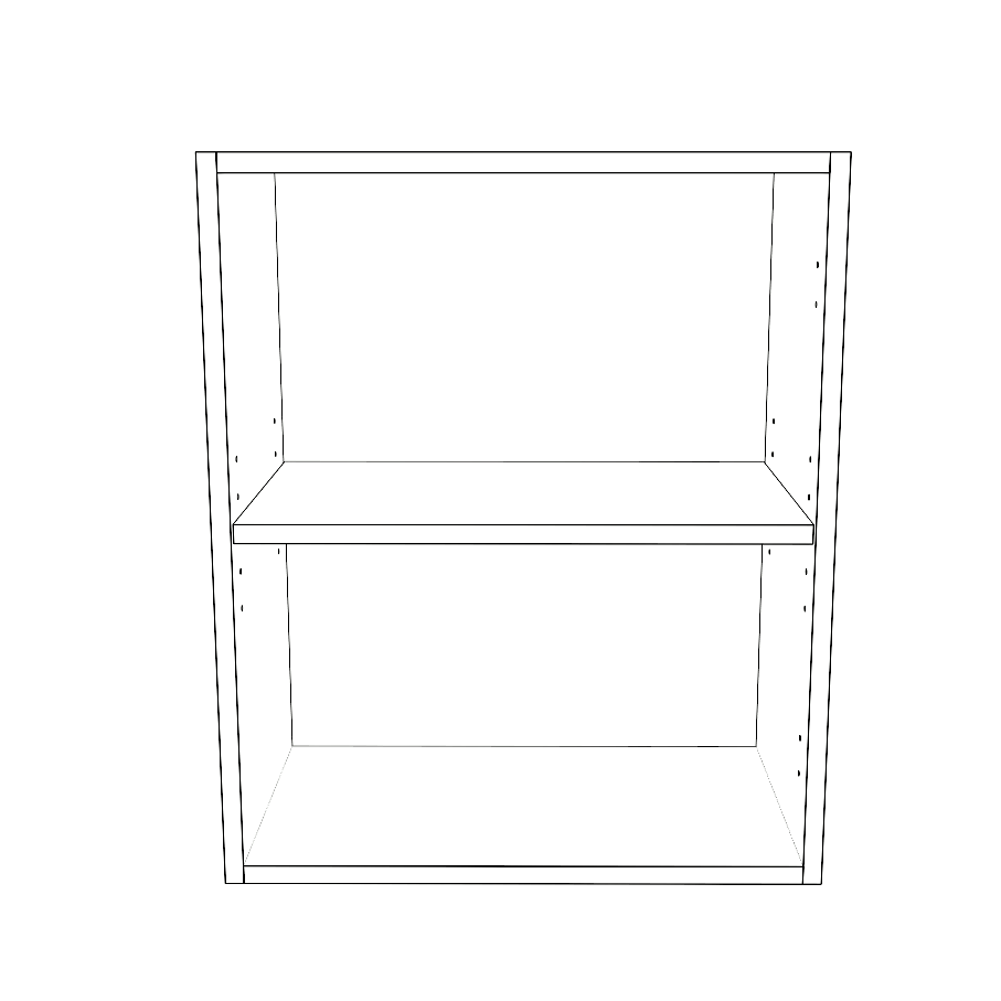 20" Wide x 24" High Wall Cabinet - Thermofoil Doors