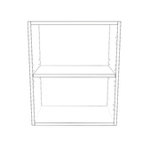 20" Wide x 24" High Wall Cabinet - Painted Doors