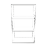 20" Wide x 34" High Wall Cabinet - Painted Doors