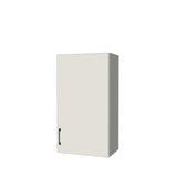 20" Wide x 36" High Wall Cabinet - (White Melamine Boxes - Flat Panel Doors)