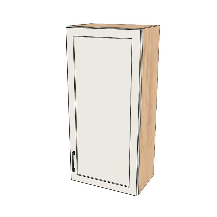 20" Wide x 42" High Wall Cabinet - (Hardrock Maple Melamine Boxes - Painted Doors)