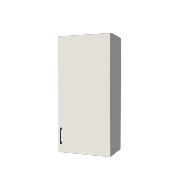20" Wide x 42" High Wall Cabinet - (White Melamine Boxes - Flat Panel Doors)