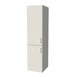 21" Wide Tall Pantry Cabinet - (White Melamine Boxes - Flat Panel Doors) 24 D