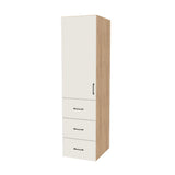 21" Wide Tall Pantry Cabinet with Drawer - (Ply Wood Boxes - Flat Panel Doors) 24 D