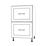 21" Wide Drawer Cabinet - Painted Doors