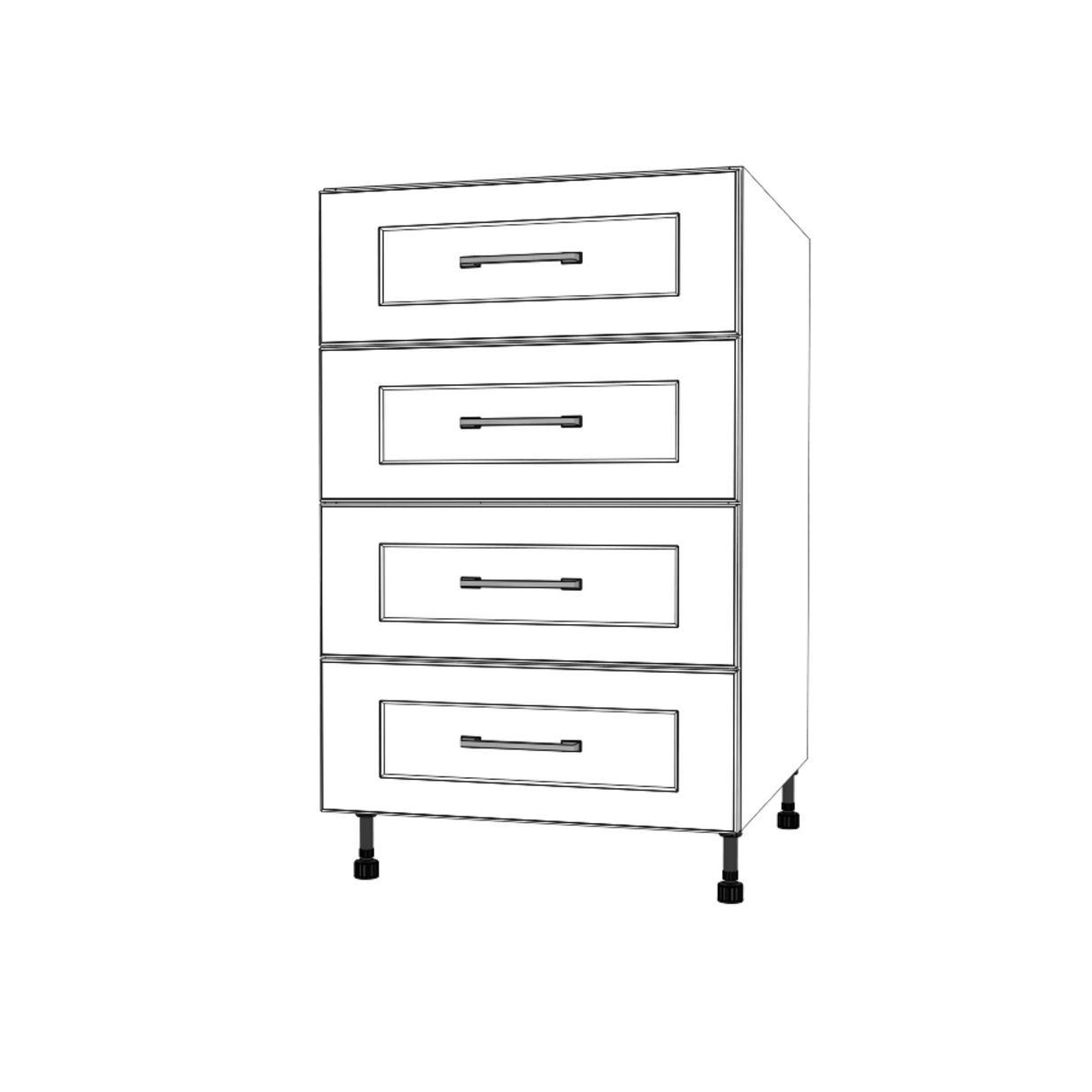 21" Wide Drawer Cabinet - Thermofoil Doors