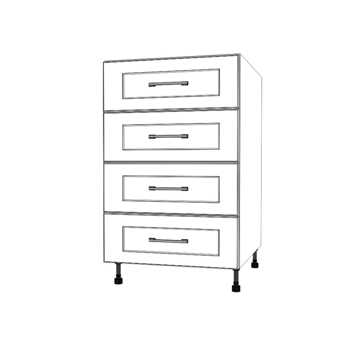 21" Wide Drawer Cabinet - Painted Doors