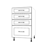 21" Wide Drawer Cabinet - Thermofoil Doors