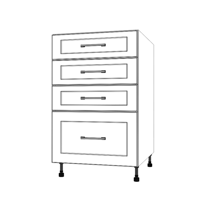 21" Wide Drawer Cabinet - Painted Doors