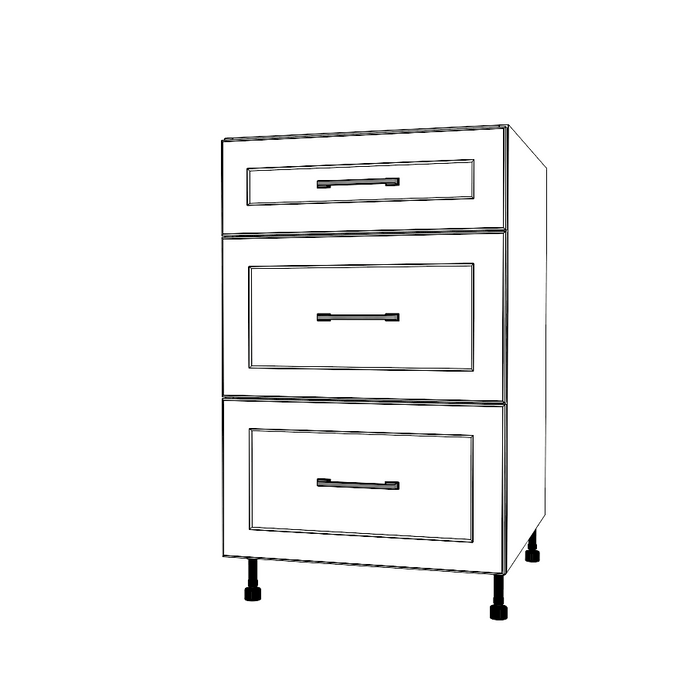 21" Wide Drawer Cabinet - Thermofoil Doors