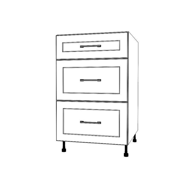 21" Wide Drawer Cabinet - Painted Doors