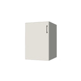 21" Wide Base Cabinet - (White Melamine Boxes - Flat Panel Doors)