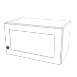 21" Wide x 12" High Wall Cabinet - (White Melamine Cabinets - Painted Doors)