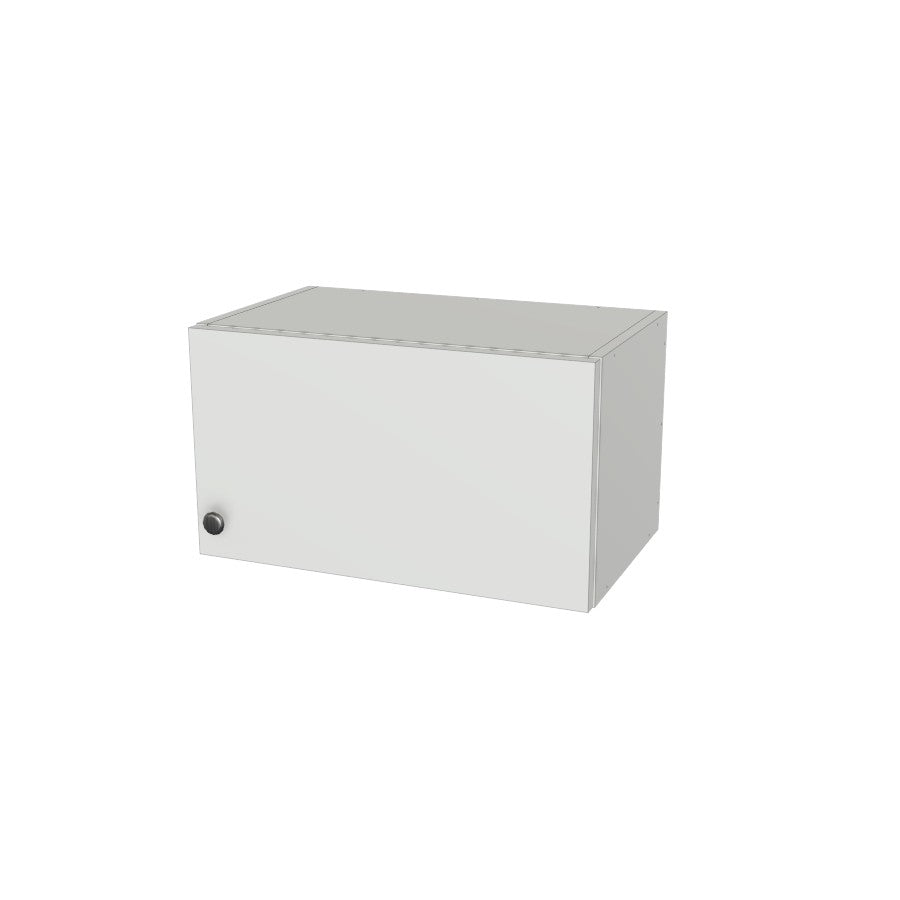 21" Wide x 12" High Wall Cabinet - (White Melamine Boxes - Flat Panel Doors)