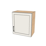 21" Wide x 24" High Wall Cabinet - (Hardrock Maple Melamine Boxes - Painted Doors)