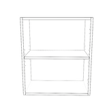21" Wide x 24" High Wall Cabinet - Thermofoil Doors