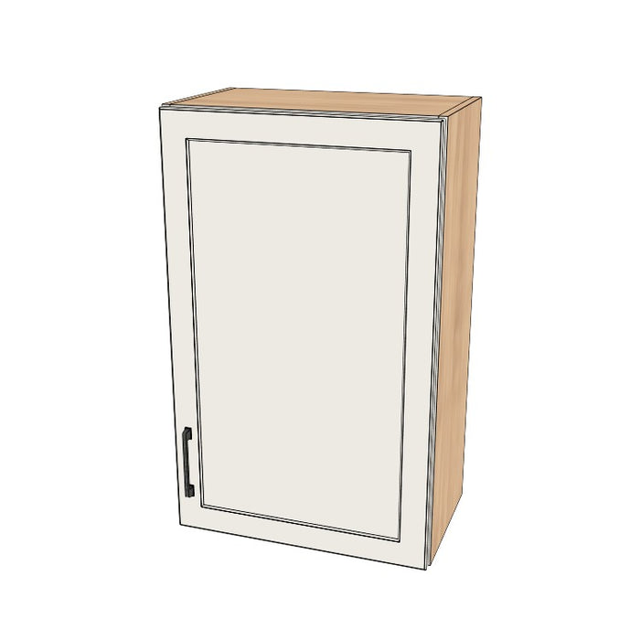 21" Wide x 34" High Wall Cabinet - (Hardrock Maple Melamine Boxes - Painted Doors)