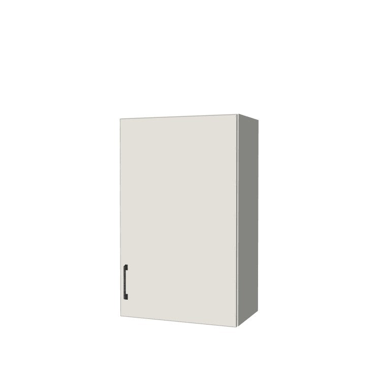 21" Wide x 34" High Wall Cabinet - (White Melamine Boxes - Flat Panel Doors)