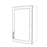 21" Wide x 34" High Wall Cabinet - Painted Doors