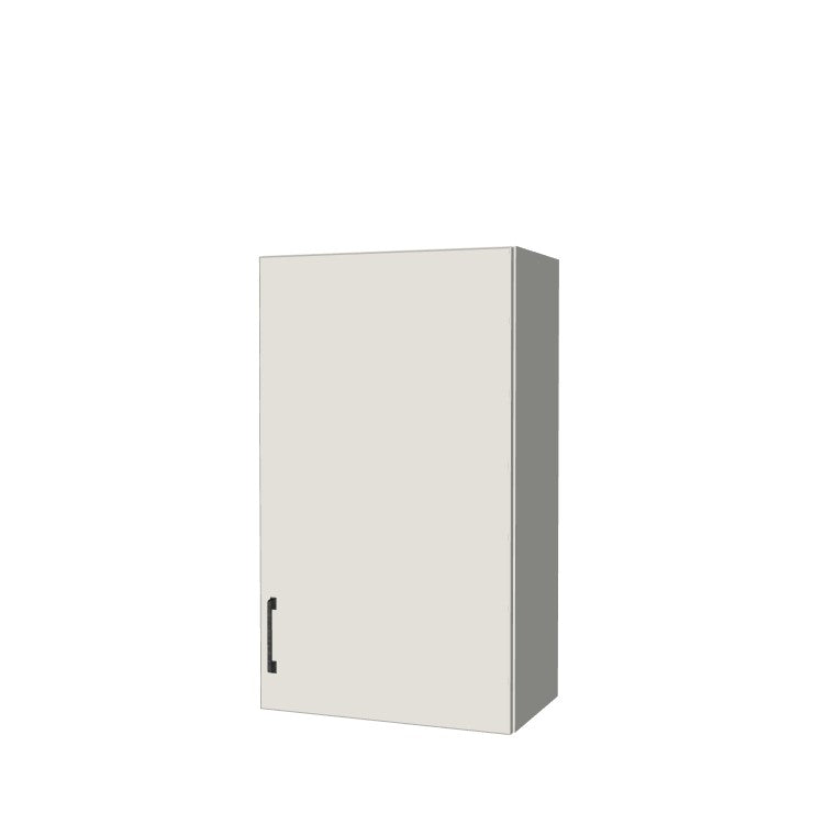 21" Wide x 36" High Wall Cabinet - (White Melamine Boxes - Flat Panel Doors)