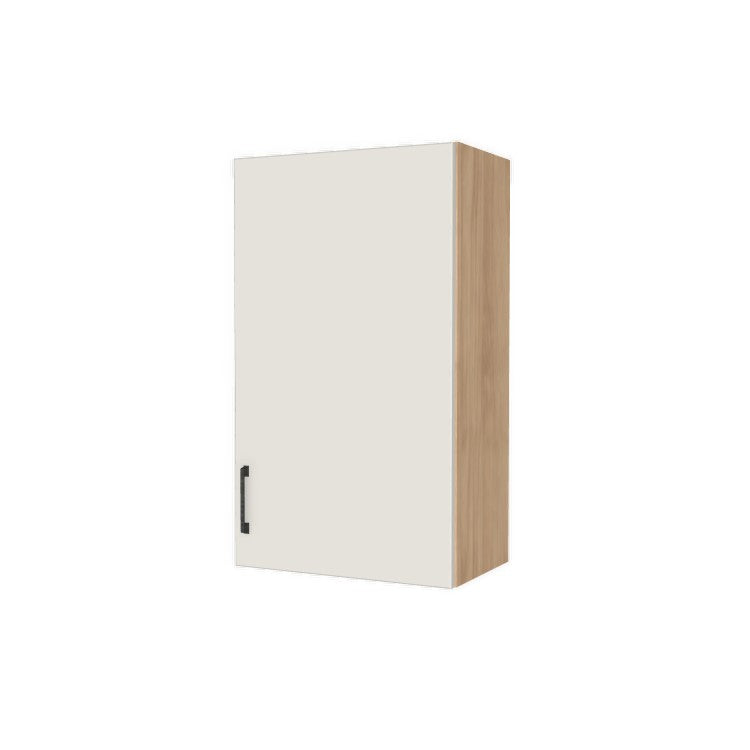 21" Wide x 36" High Wall Cabinet - (Hardrock Maple Melamine Boxes - Flat Panel Doors)