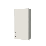 21" Wide x 42" High Wall Cabinet - (White Melamine Boxes - Flat Panel Doors)