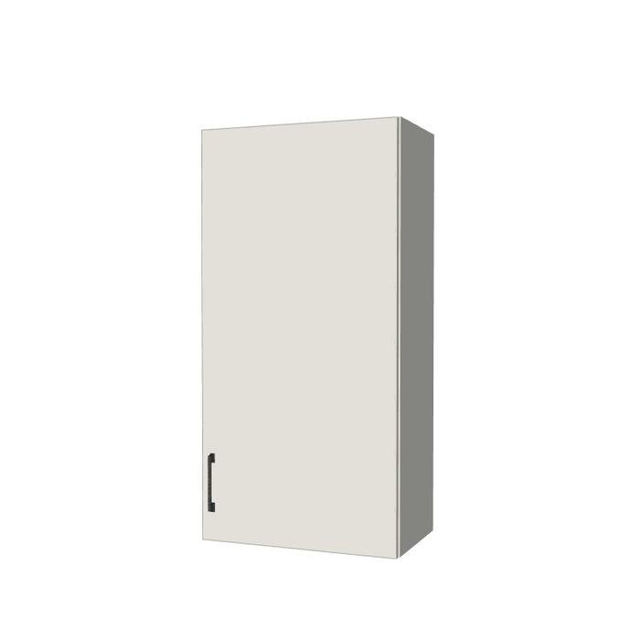 21" Wide x 42" High Wall Cabinet - (White Melamine Boxes - Flat Panel Doors)
