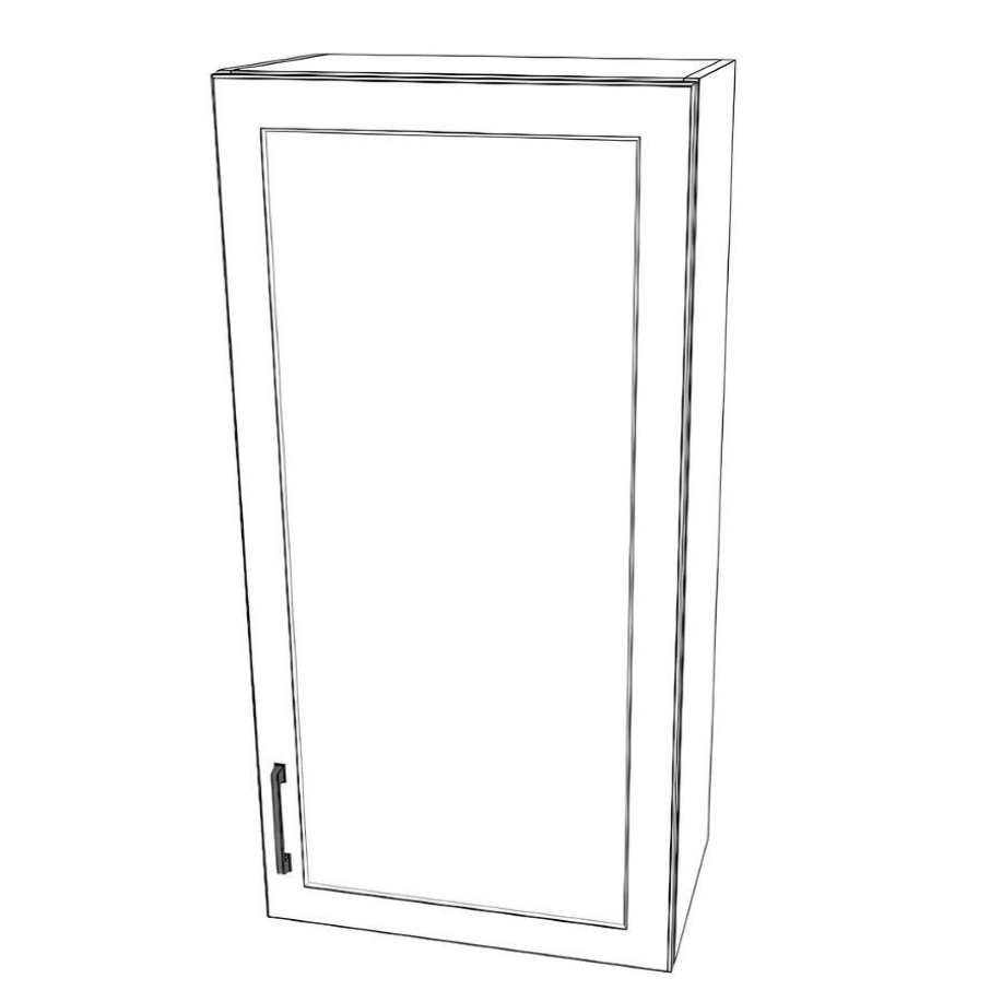 21" Wide x 42" High Wall Cabinet - Thermofoil Doors