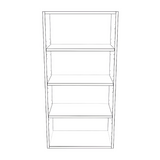 21" Wide x 42" High Wall Cabinet - Painted Doors