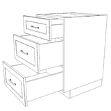 22" Wide Drawer Cabinet - Thermofoil Doors